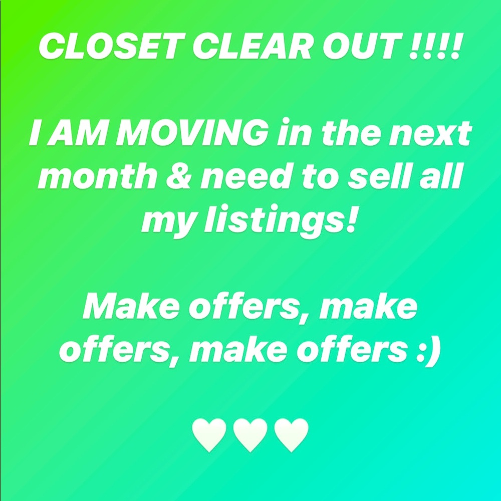 Closet clear out